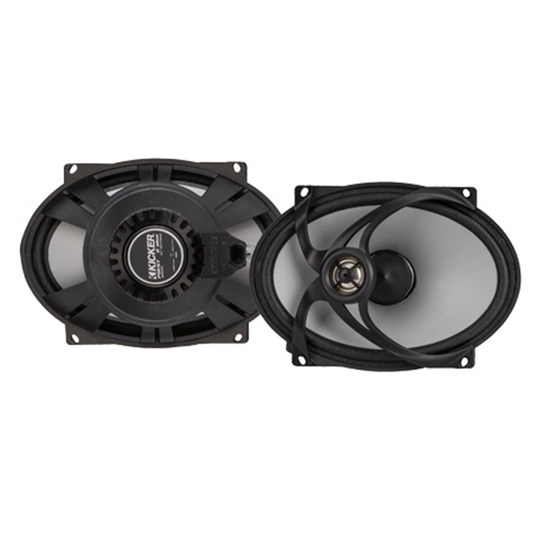 Kicker 48PSC574 5"x7" 2-Way 4-Ohm Coaxial Motorcycle Speakers for Harley Davidson