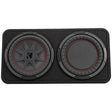 Kicker 48TCWRT102 Truck-Style 2-Ohm Sealed Enclosure with Single 10" CompRT Subwoofer and Passive Radiator