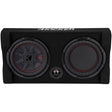 Kicker 48TRTP102 Sealed 2-Ohm Downward-Firing Enclosure with CompRT 10" Shallow-Mount Subwoofer and Passive Radiator