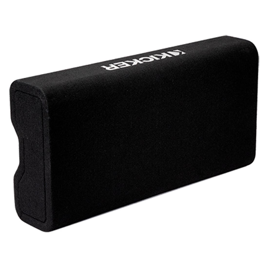 Kicker 48TRTP82 Sealed Downward-Firing Enclosure with CompRT 8" Shallow-Mount Subwoofer and Passive Radiator