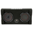 Kicker 48TRTP82 Sealed Downward-Firing Enclosure with CompRT 8" Shallow-Mount Subwoofer and Passive Radiator