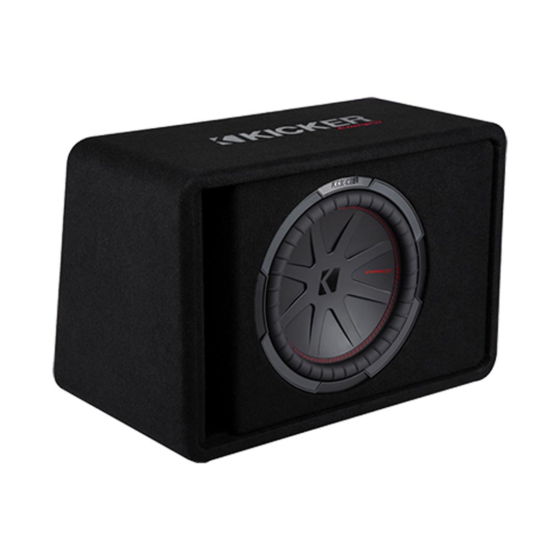 Kicker 48VCWR122 Ported Enclosure with Single 12" CompR Subwoofer
