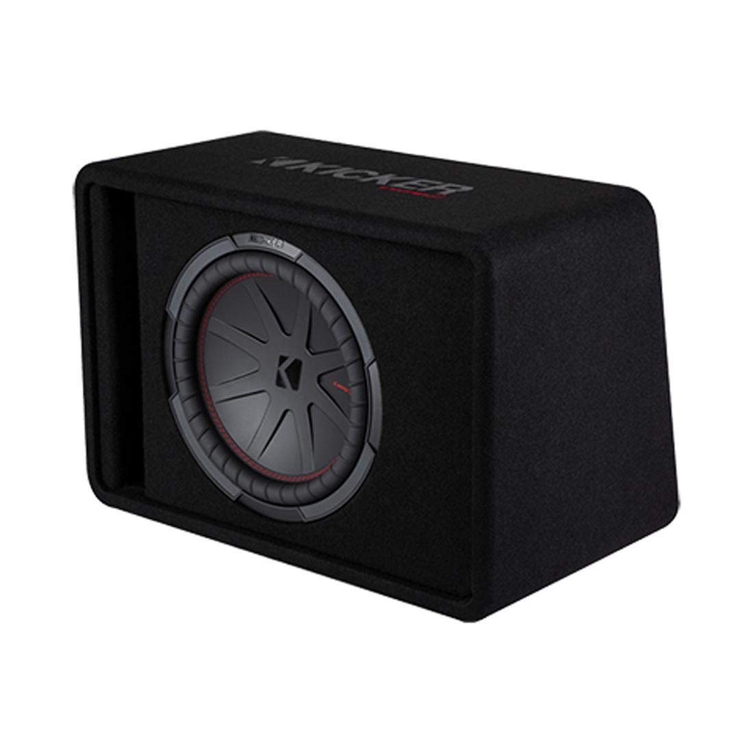 Kicker 48VCWR122 Ported Enclosure with Single 12" CompR Subwoofer