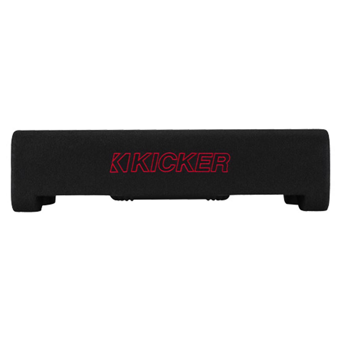 Kicker 49L7TDF102 Loaded Sealed Downward-Firing 2-Ohm Enclosure with Single L7T 10" Shallow-Mount Square Subwoofer