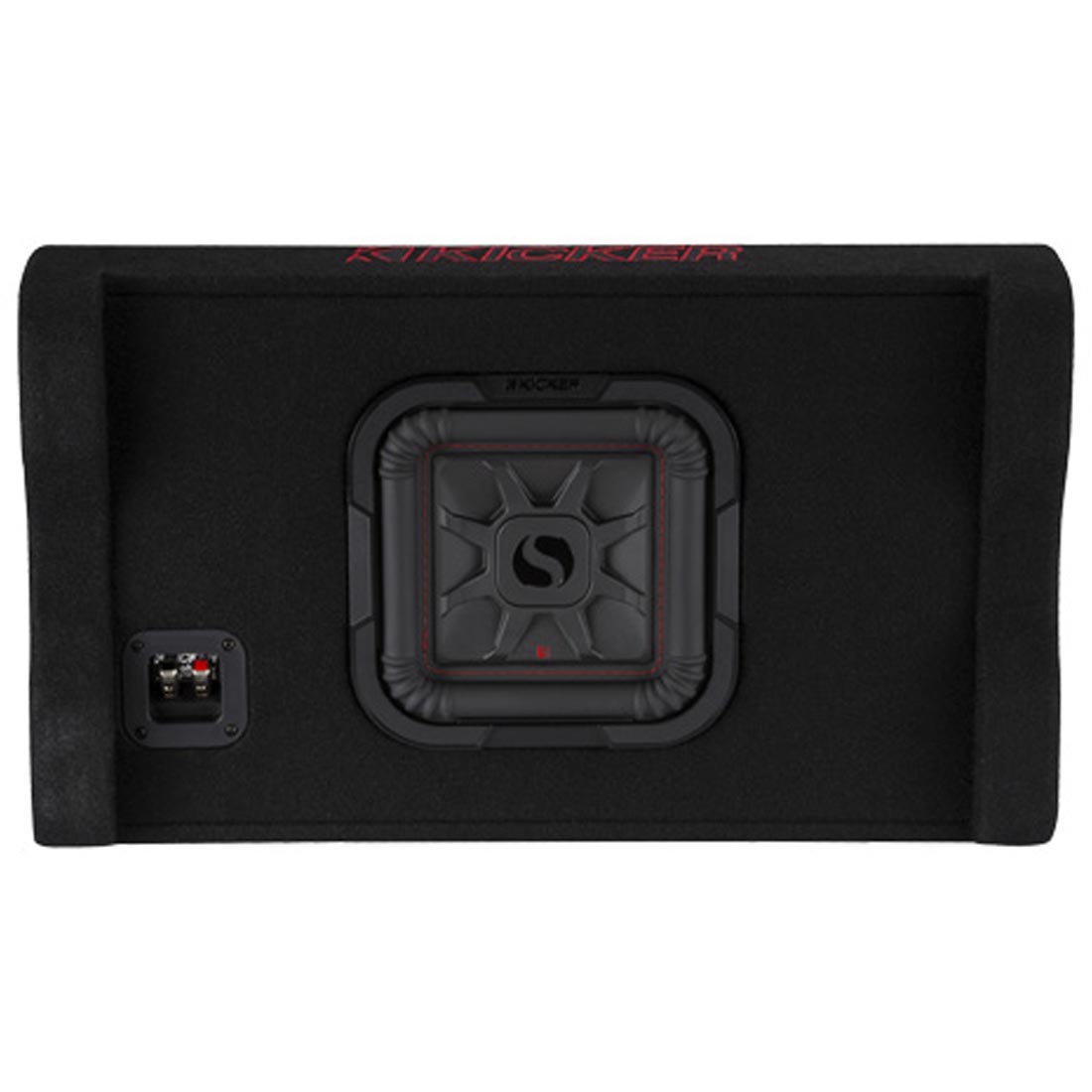 Kicker 49L7TDF82 Sealed Downward-Firing Enclosure with L7T 8" Shallow-Mount Square Subwoofer