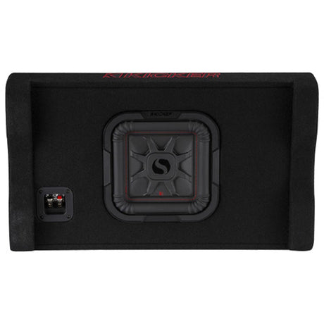 Kicker 49L7TDF82 Sealed Downward-Firing Enclosure with L7T 8" Shallow-Mount Square Subwoofer