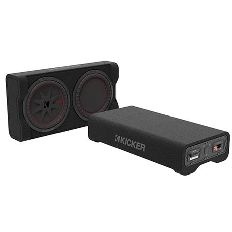 Kicker 49PTRTP12 Compact 12" Down-Firing Powered Loaded Enclosure