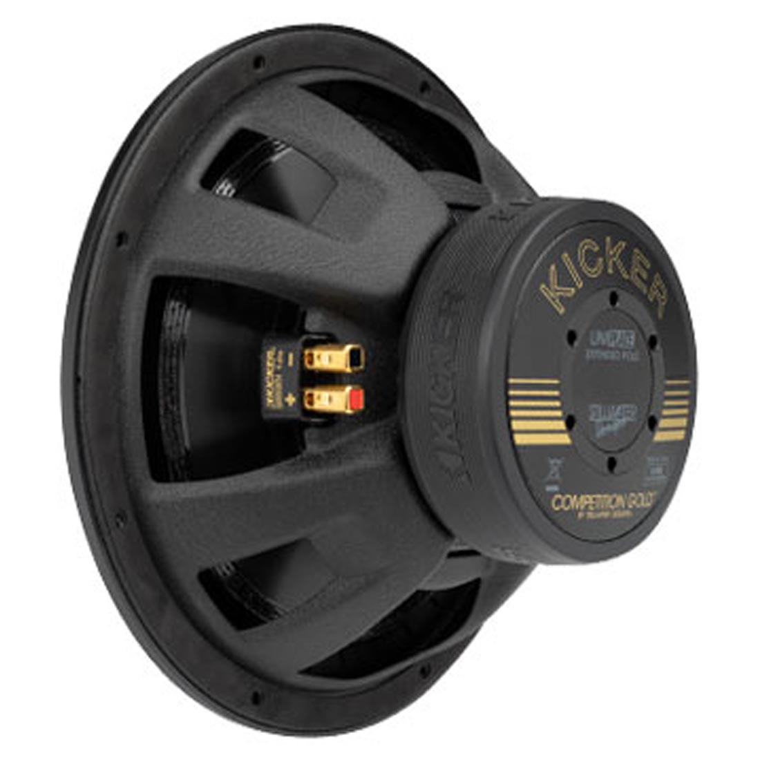 Kicker 50GOLD124 50th Anniversary 12" Competition Gold 4-Ohm Subwoofer