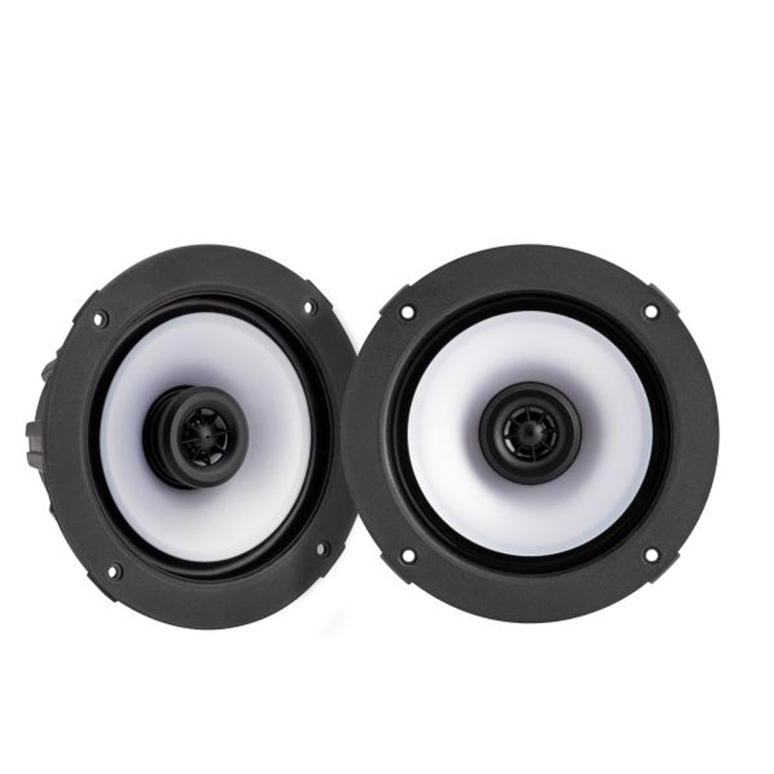 Kicker 51KM614FL 6.5" Shallow-Mount 4-Ohm RGB Coaxial Marine Speakers