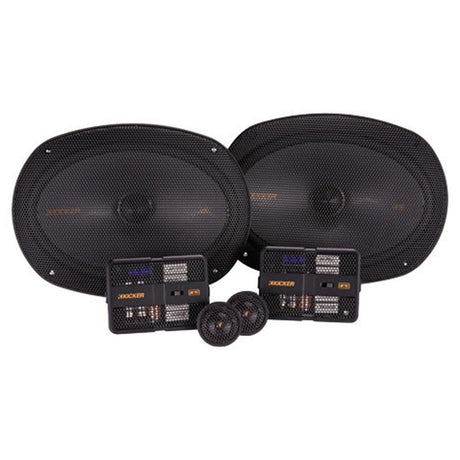 Kicker 51KSS6904 KS Series 6x9" Car Audio Component Speaker System woofers, crossovers, and tweeters
