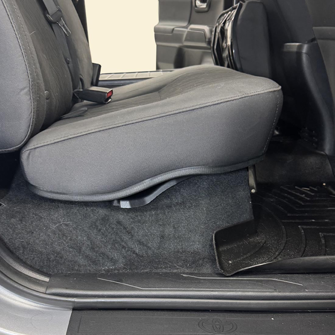 Kicker 51KTDL7T102 10" Custom Fit Dual Loaded Subwoofer Enclosure for Toyota Tacoma Vehicles