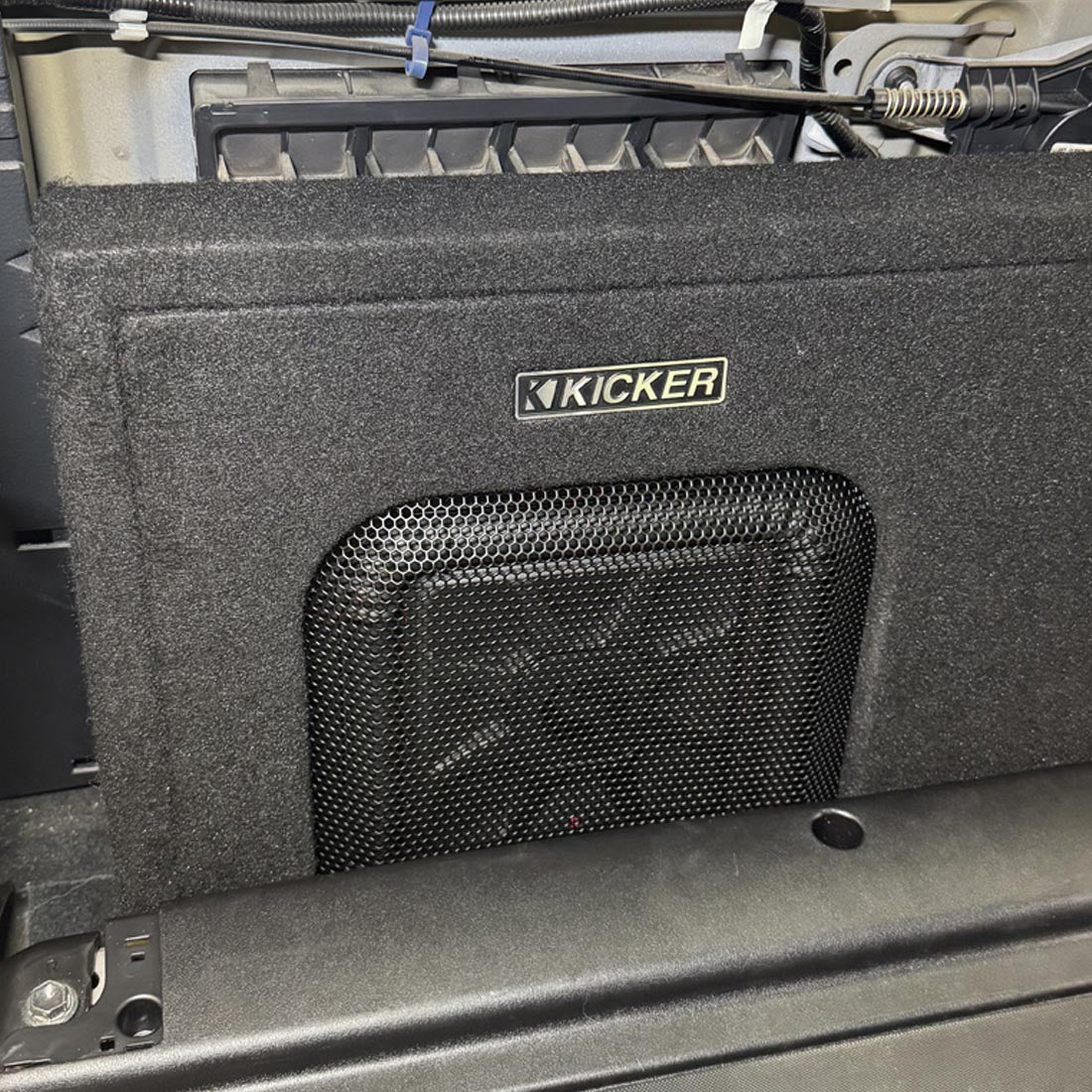 Kicker 51KTDL7T102 10" Custom Fit Dual Loaded Subwoofer Enclosure for Toyota Tacoma Vehicles