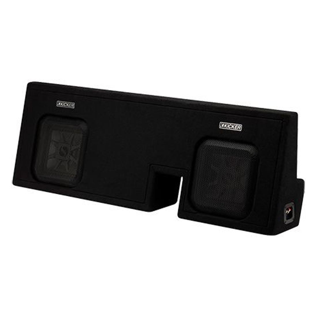 Kicker 51KTDL7T102 10" Custom Fit Dual Loaded Subwoofer Enclosure for Toyota Tacoma Vehicles