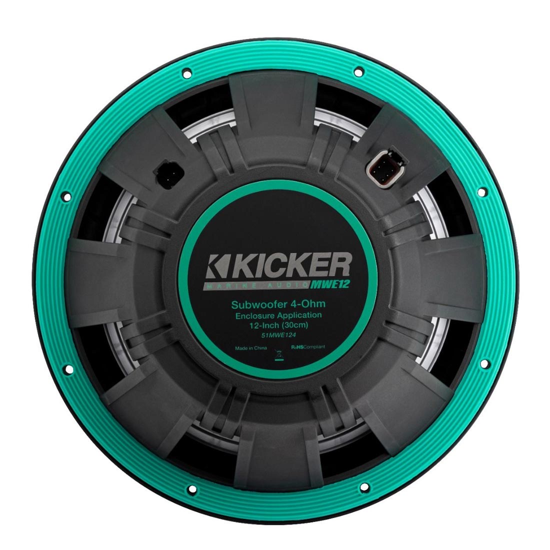 Kicker 51MWE124 Premium 12" 4-Ohm Marine Subwoofer - Each