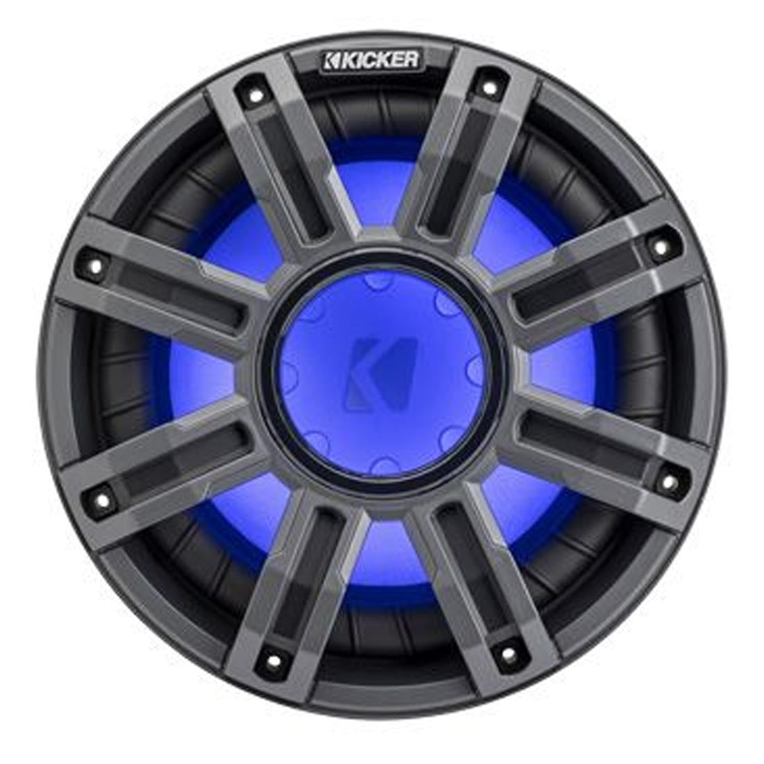 Kicker 51MWF102 10" Premium 2-Ohm Freeair Marine Subwoofer with LED Lighting - Each