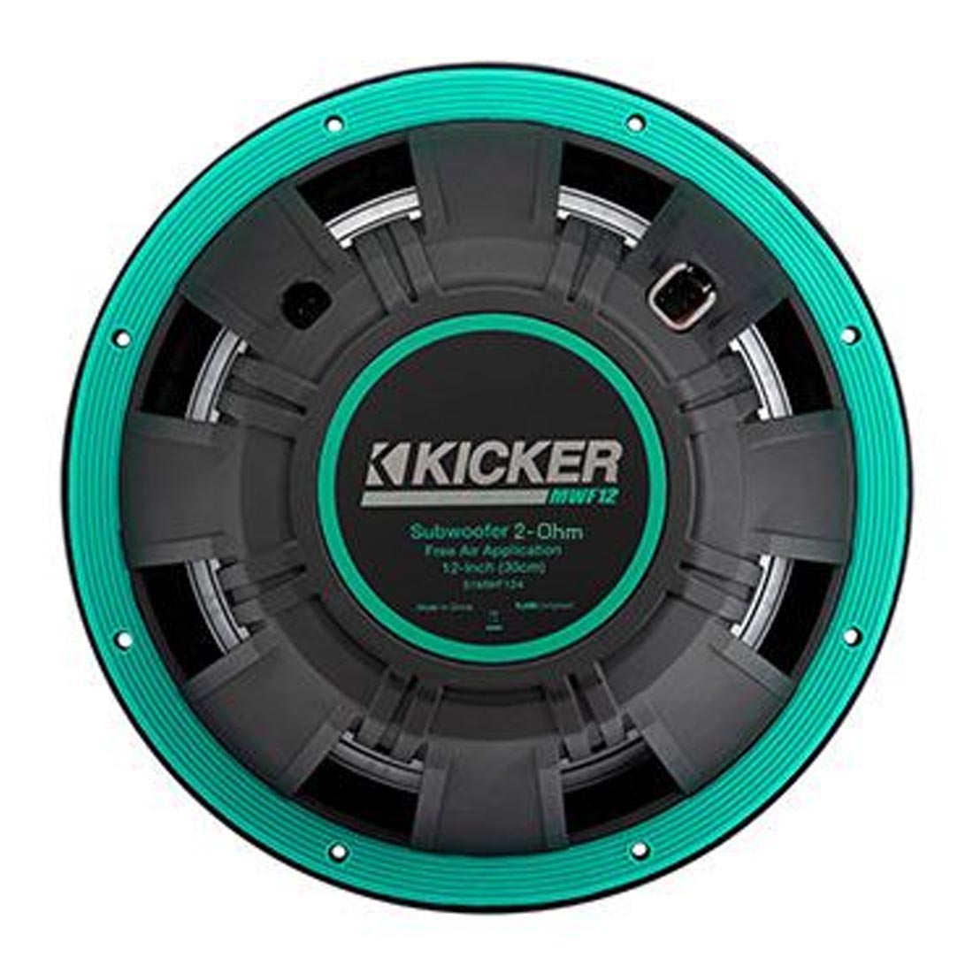 Kicker 51MWF122 12" Premium 2-Ohm Freeair Marine Subwoofer with LED Lighting - Each