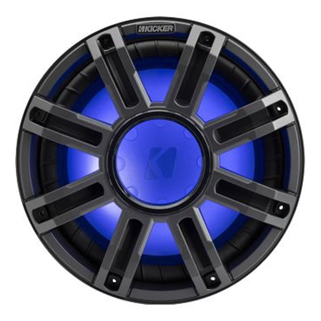 Kicker 51MWF122 12" Premium 2-Ohm Freeair Marine Subwoofer with LED Lighting - Each