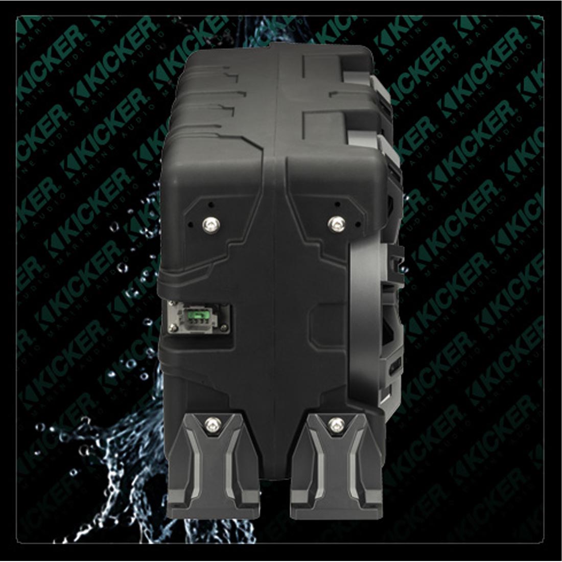 Kicker 51MWLE102 10" Premium 2-Ohm Marine Loaded Sealed Subwoofer Enclosure