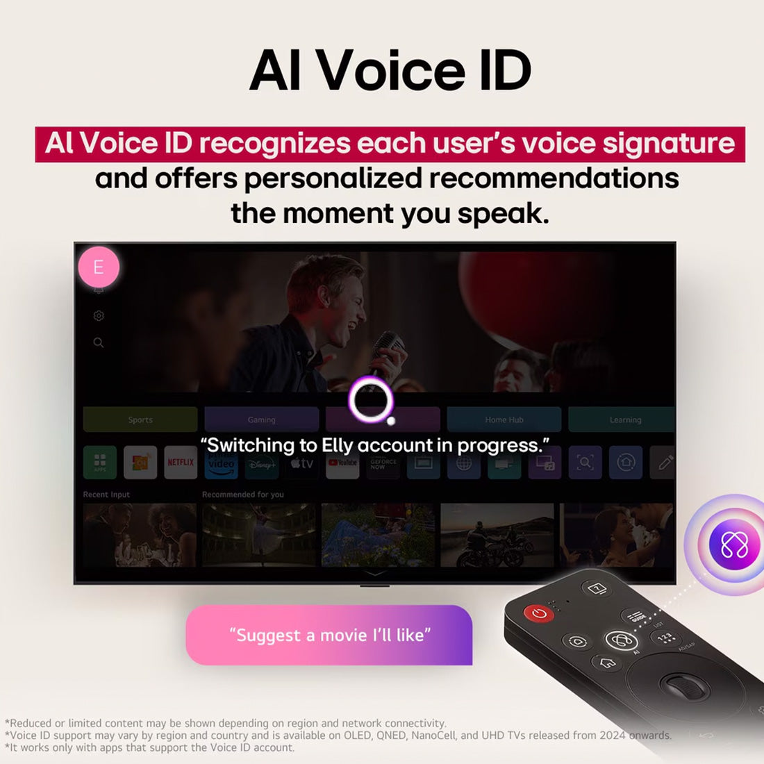 LG QNED85 QNED evo AI MiniLED 4k Smart TV - 2025