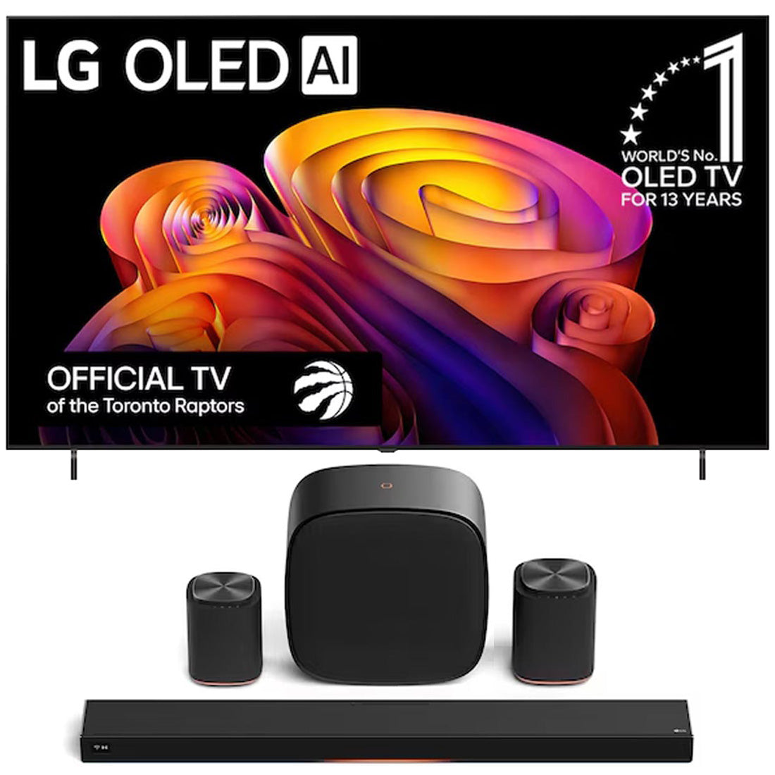 LG B6E OLED AI 4K Smart TV | Sound Suite: H7 Soundbar | W7 Subwoofer | M7 Speaker | M5 Speaker - Bundle