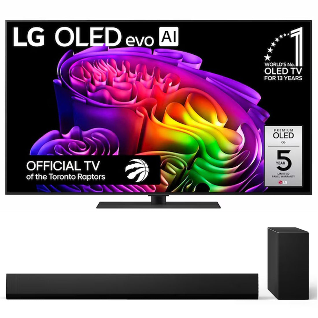 LG G6 OLED evo AI 4K Smart TV | SG10TY 3.1 Channel Soundbar - Bundle