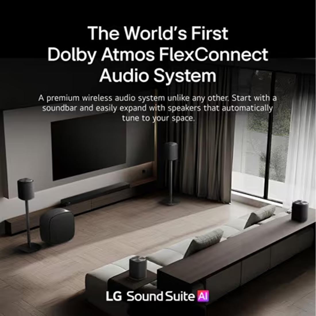 LG Immersive Quad Suite 7 Pro: H7 All-in-One Soundbar | W7 Wireless Subwoofer | M7 2.1.1 Channel Dolby Atmos Wireless Speakers - 2026 Bundle