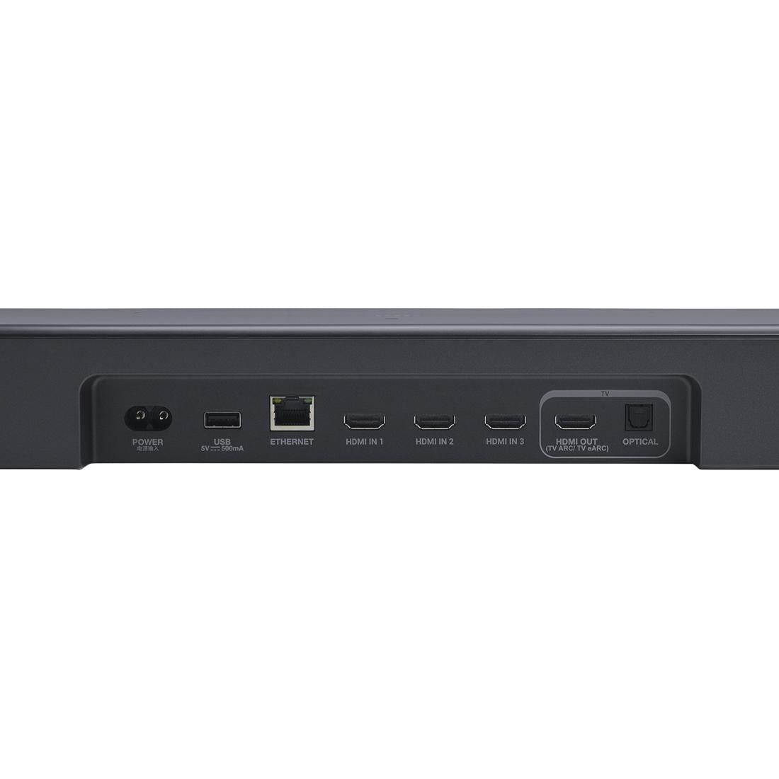 Rear I/O panel of JBL Bar 1000