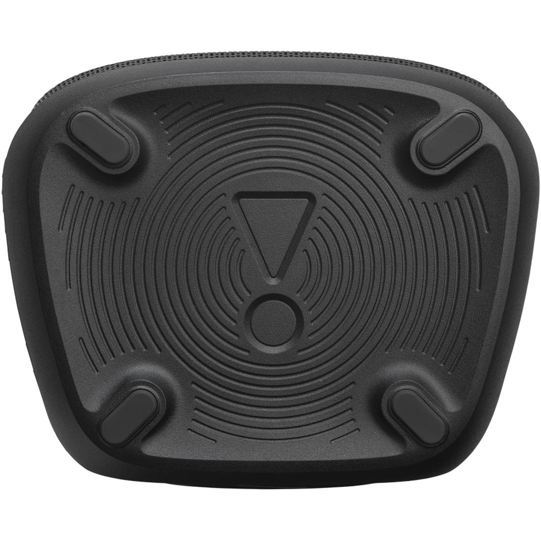 Bottom of JBL PartyBox Encore 2 showing JBL exclamation mark logo