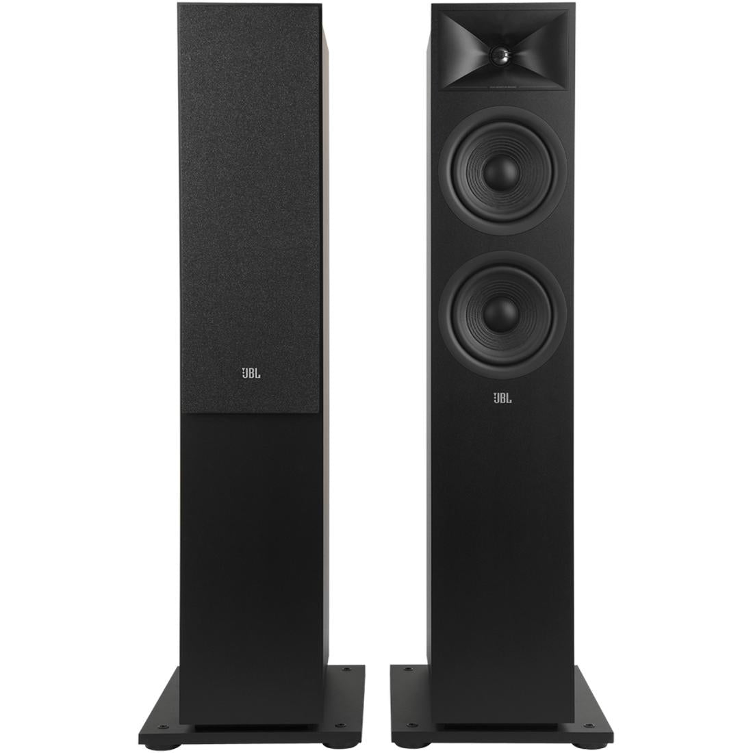 Pair of JBL Stage 260F speakers in espresso finish