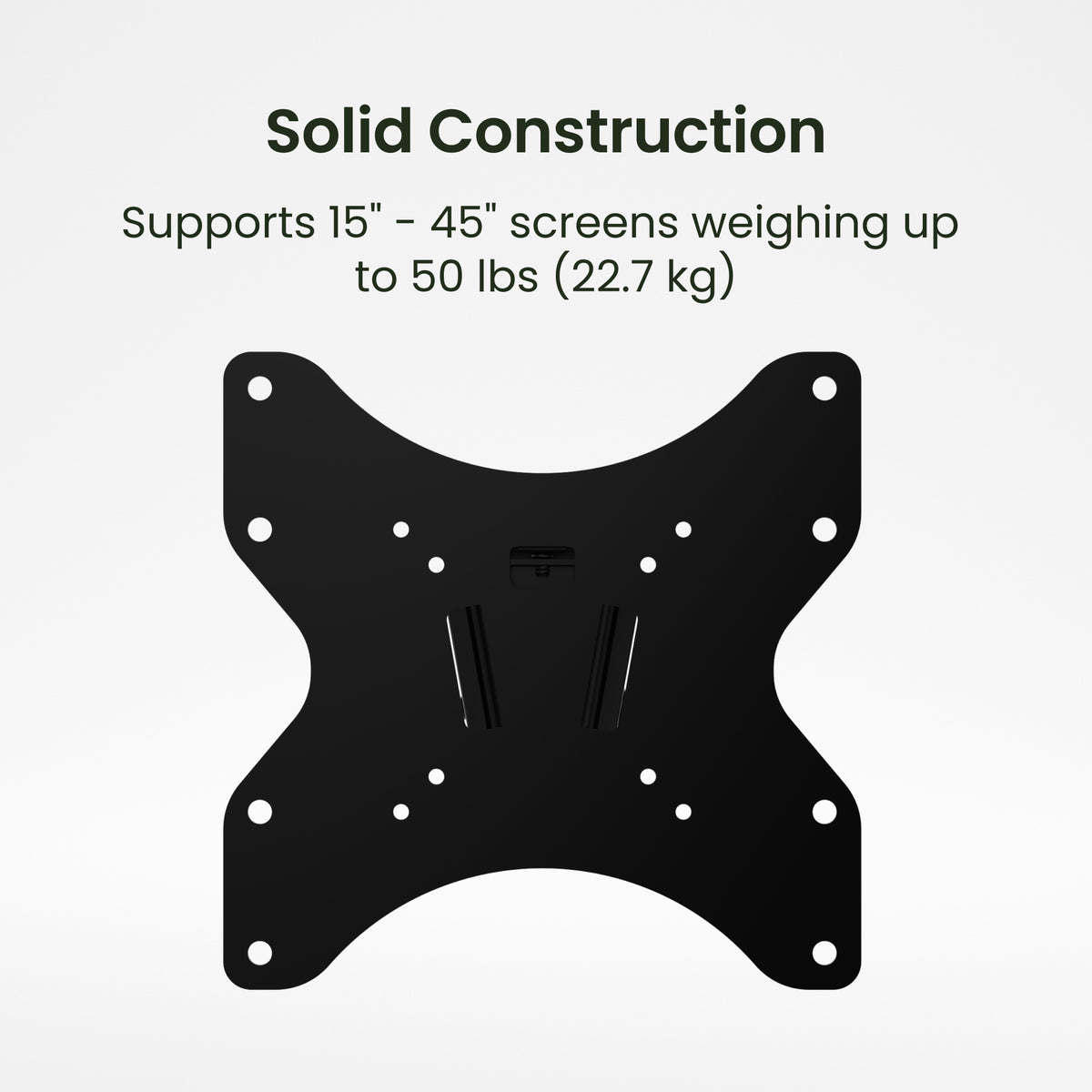 Kanto LT100 Low-Profile Tilting TV Wall Mount with 15"-45" Compatibility - Black