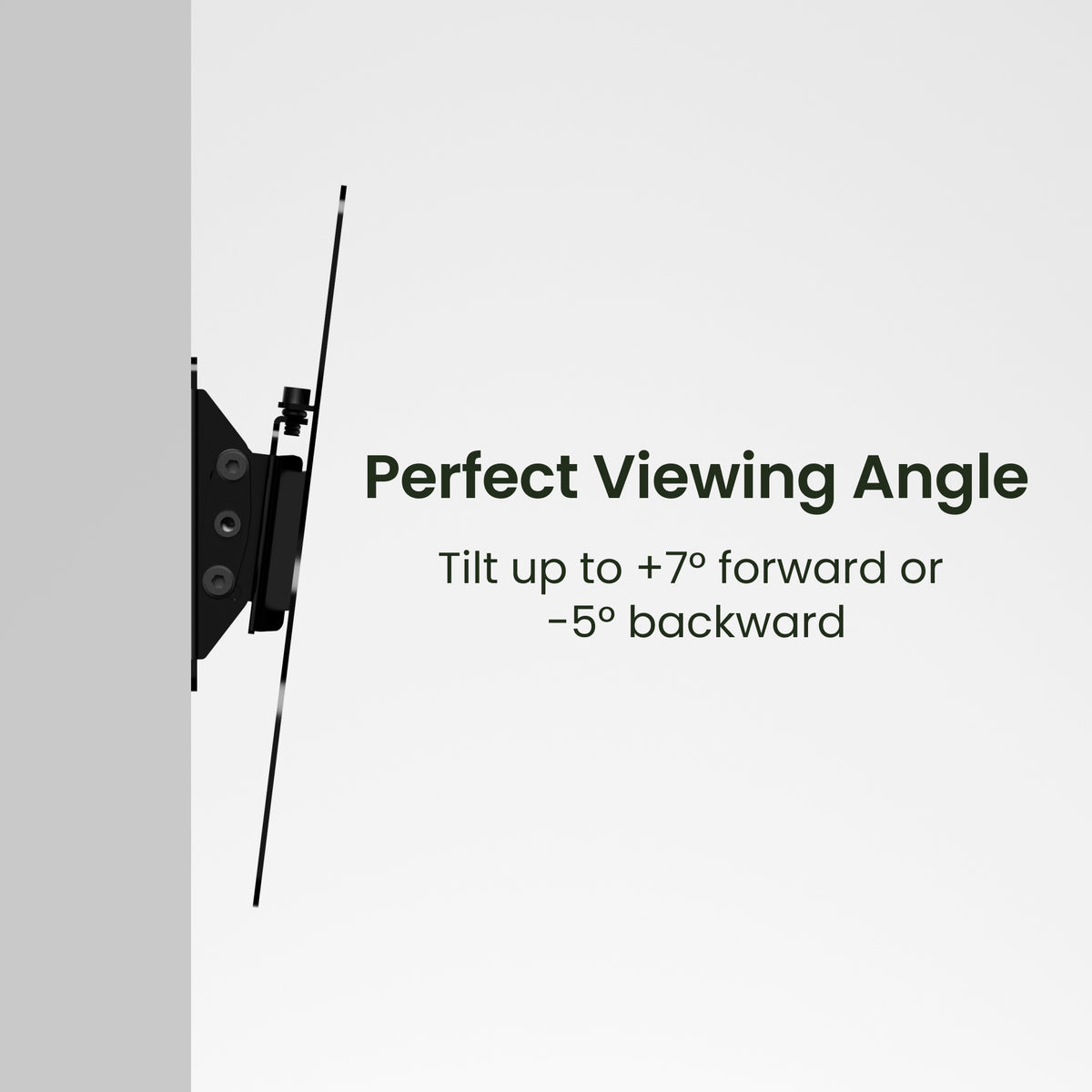 Kanto LT100 Low-Profile Tilting TV Wall Mount with 15"-45" Compatibility - Black
