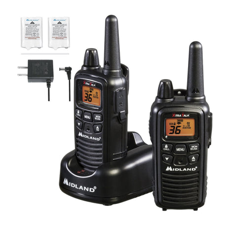 Midland LXT600VP3 36-Channel Two-Way Radios – Black