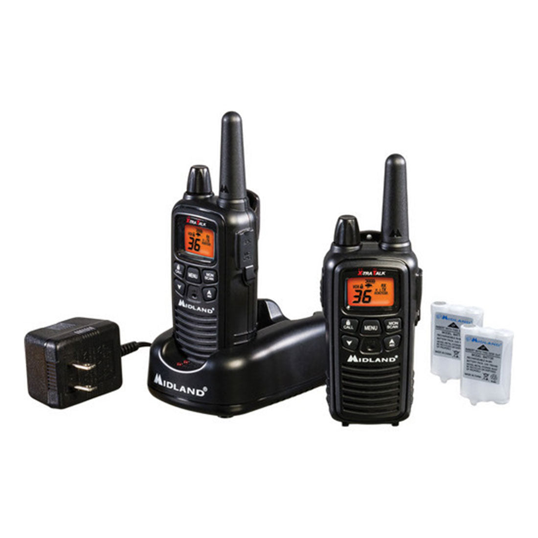 Midland LXT600VP3 36-Channel Two-Way Radios – Black