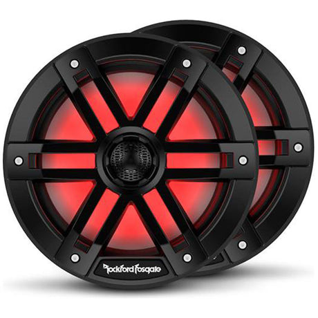Rockford Fosgate M1-8B 8" Color Optix Marine 2-Way Speakers - Black (M18B)
