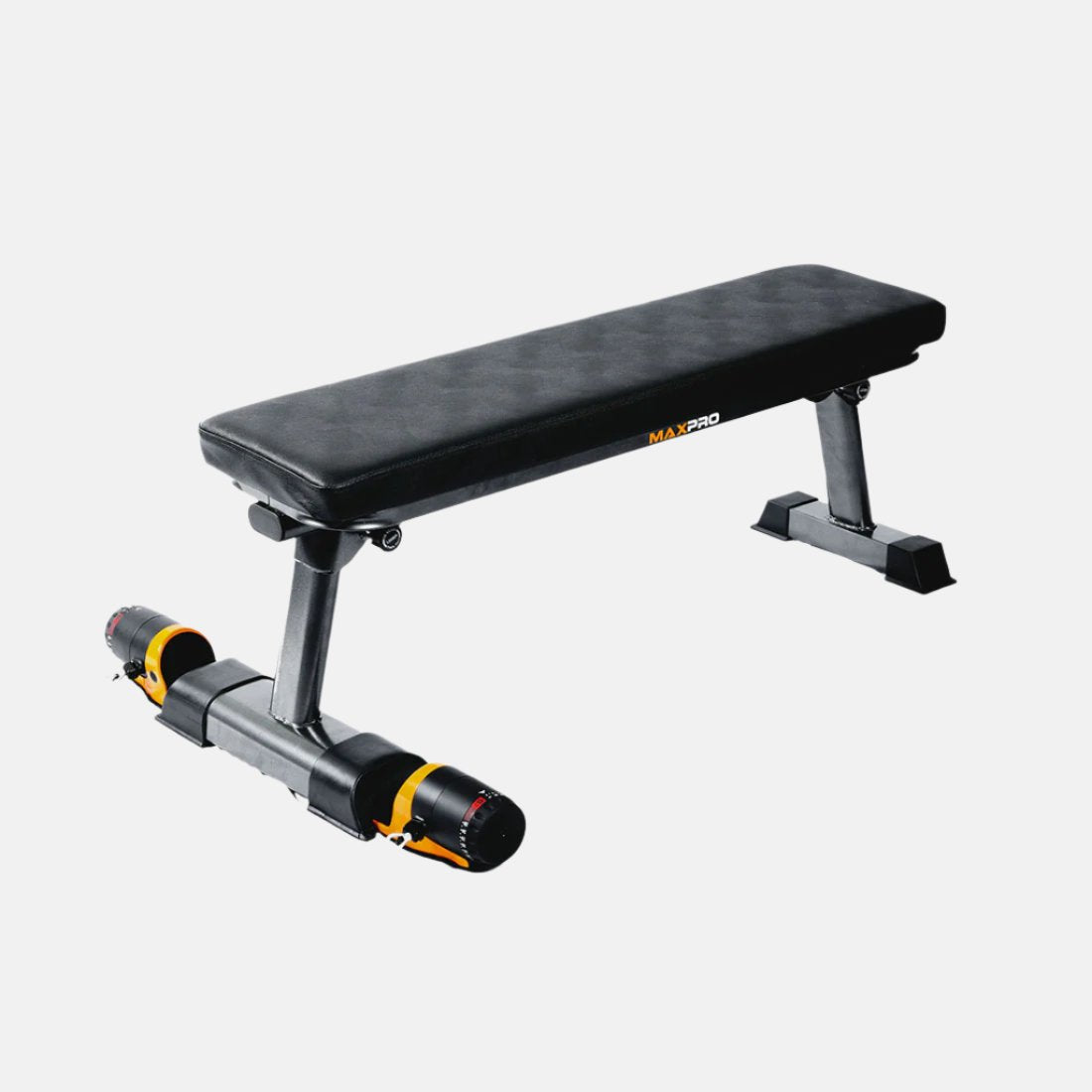 MAXPRO E3001 Foldable Steel Fitness Bench - Black