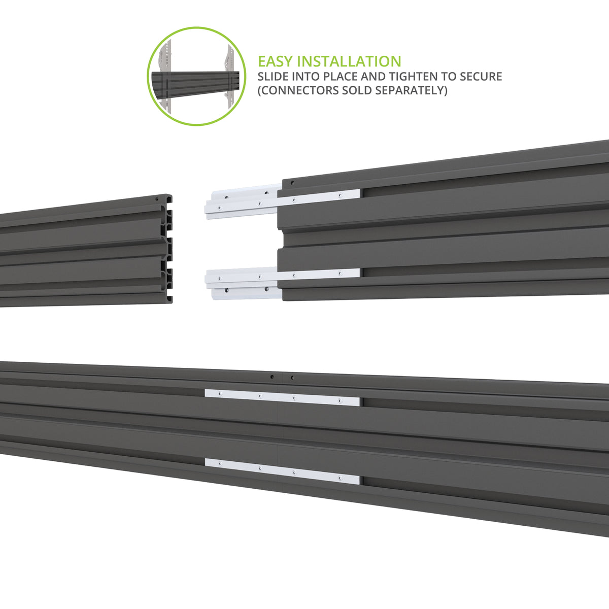 Kanto MB-E68 Menu Board Extrusion for MBC & MBW Mounts - Black
