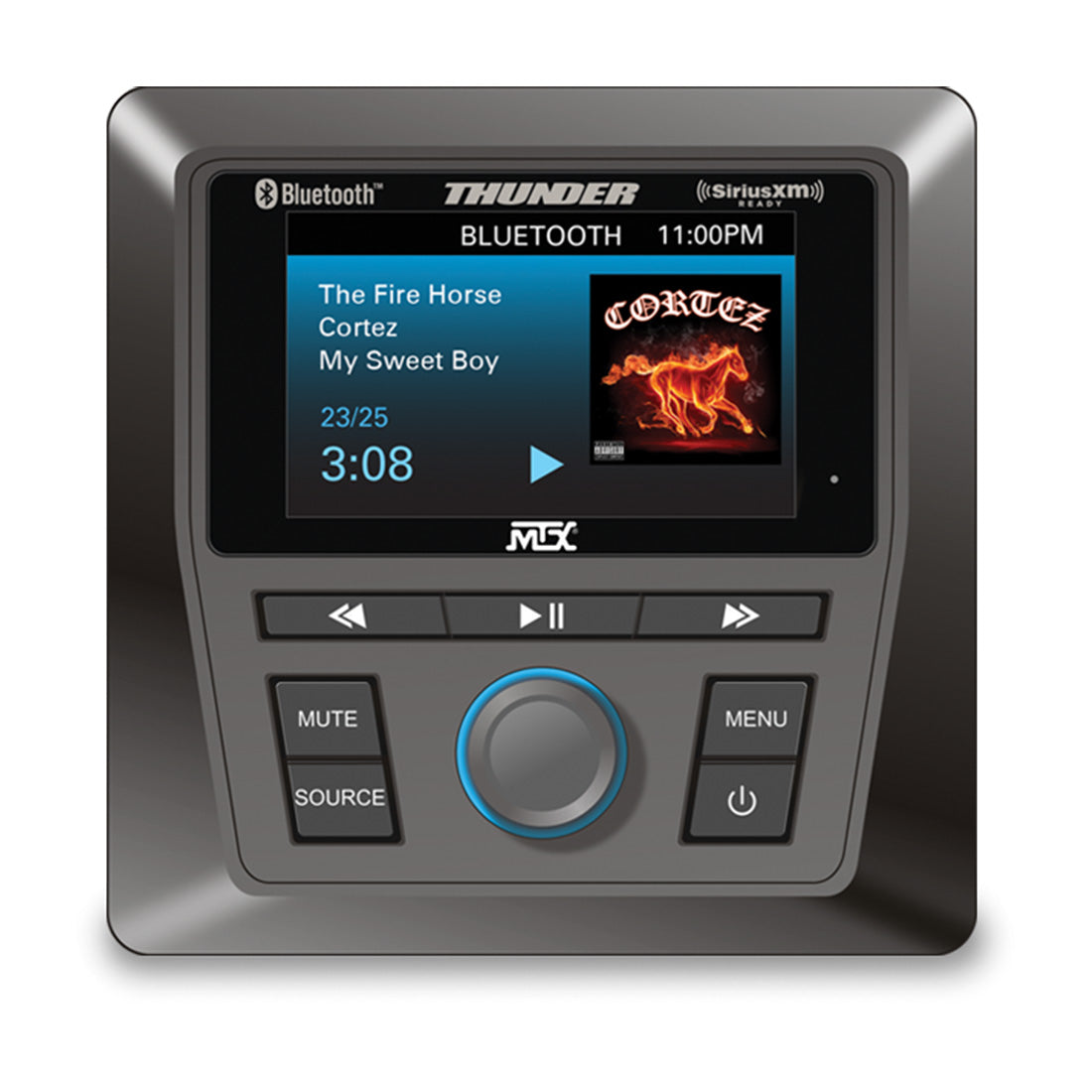 MTX Audio AWMC3 All-Weather Bluetooth Multimedia Controller for ATVs and UTVs (AWMC3)