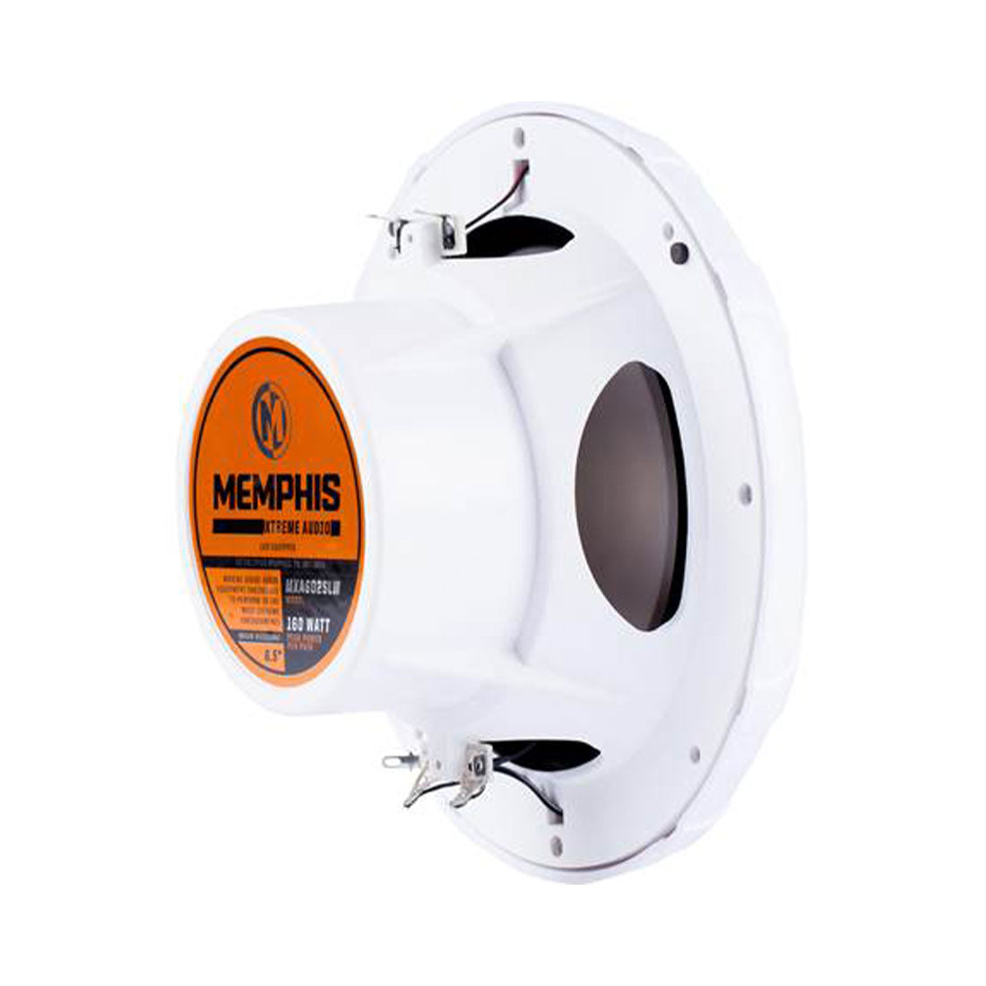 Memphis Audio MXA602SLW 6.5" 2-Way LED Powersports Speakers - White (MXA602SLW)