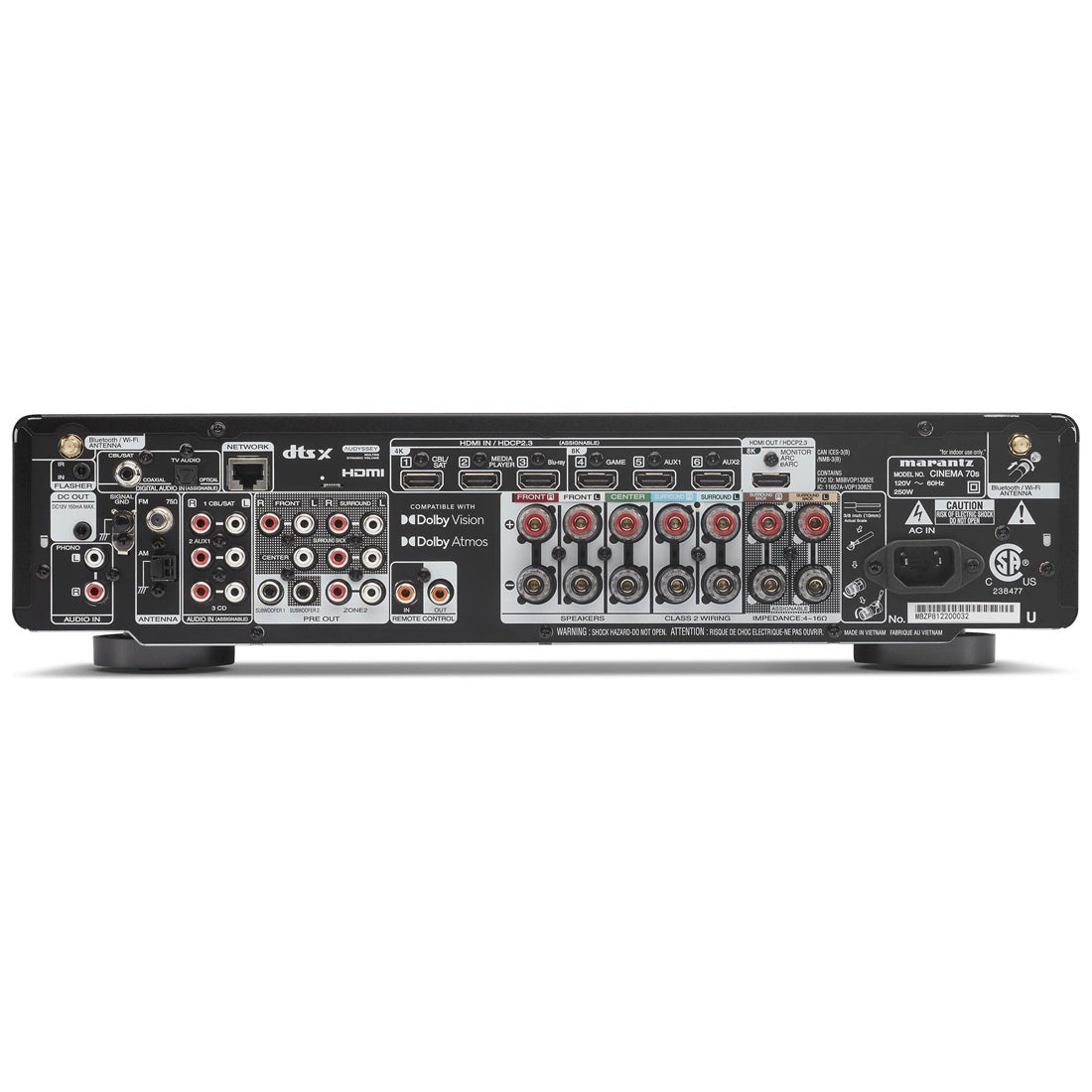 Marantz Cinema 70s Slimline 7.2CH 50W AV Receiver – 2023 Model