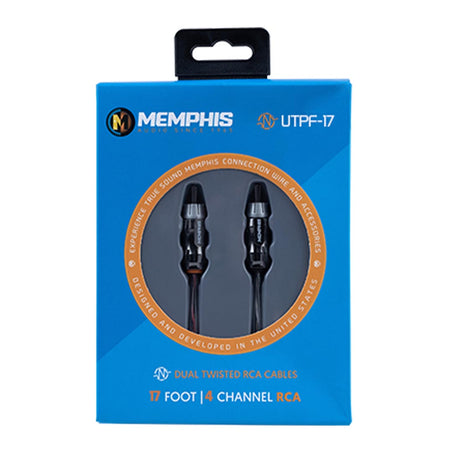 Memphis Audio UTPF-17 17-foot, 2-Channel Ultra Twisted Pair Interconnect Cables (UTPF17)
