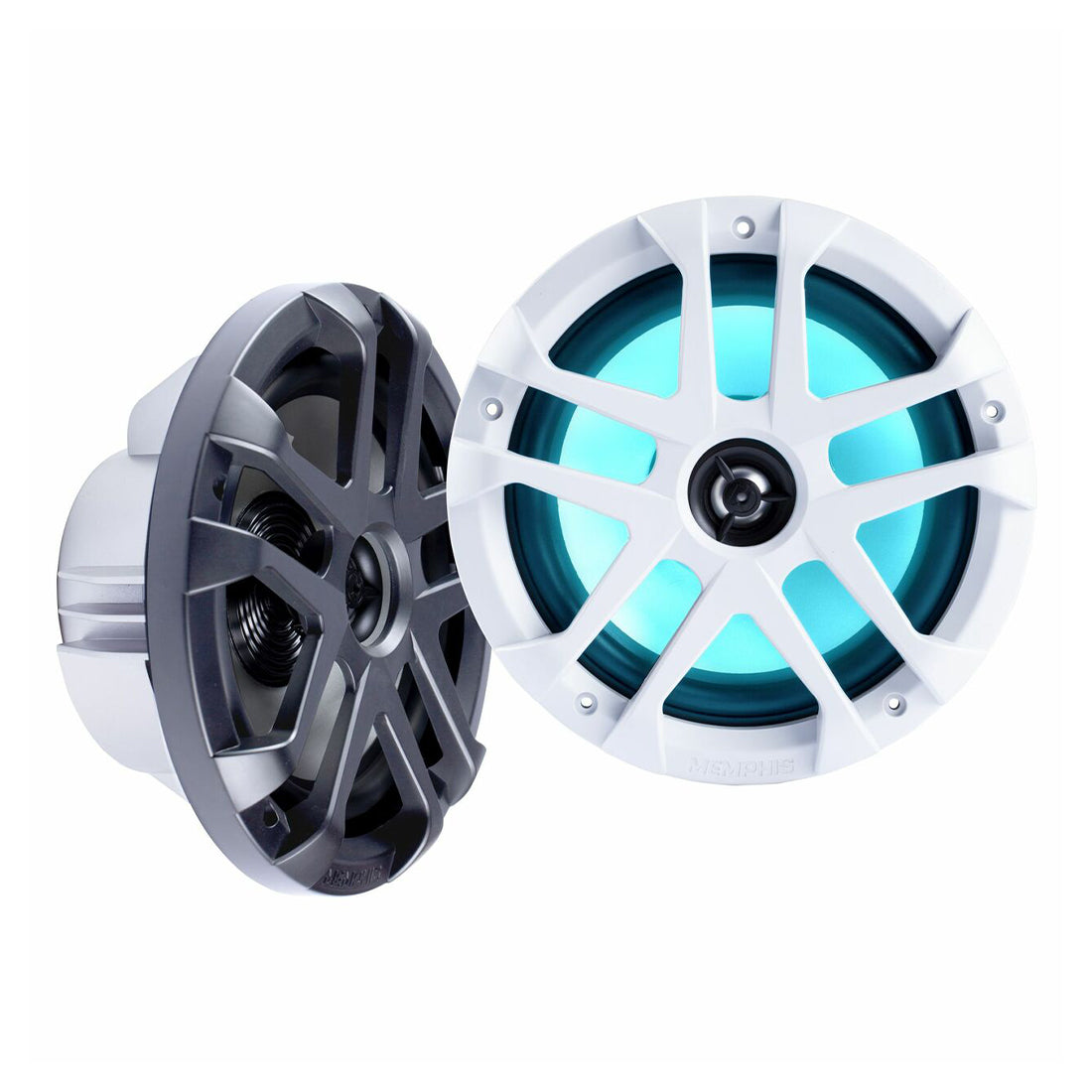 Memphis Audio MXA80L 8" 2-Way RGB LED Powersports Marine Speakers (MXA80L)