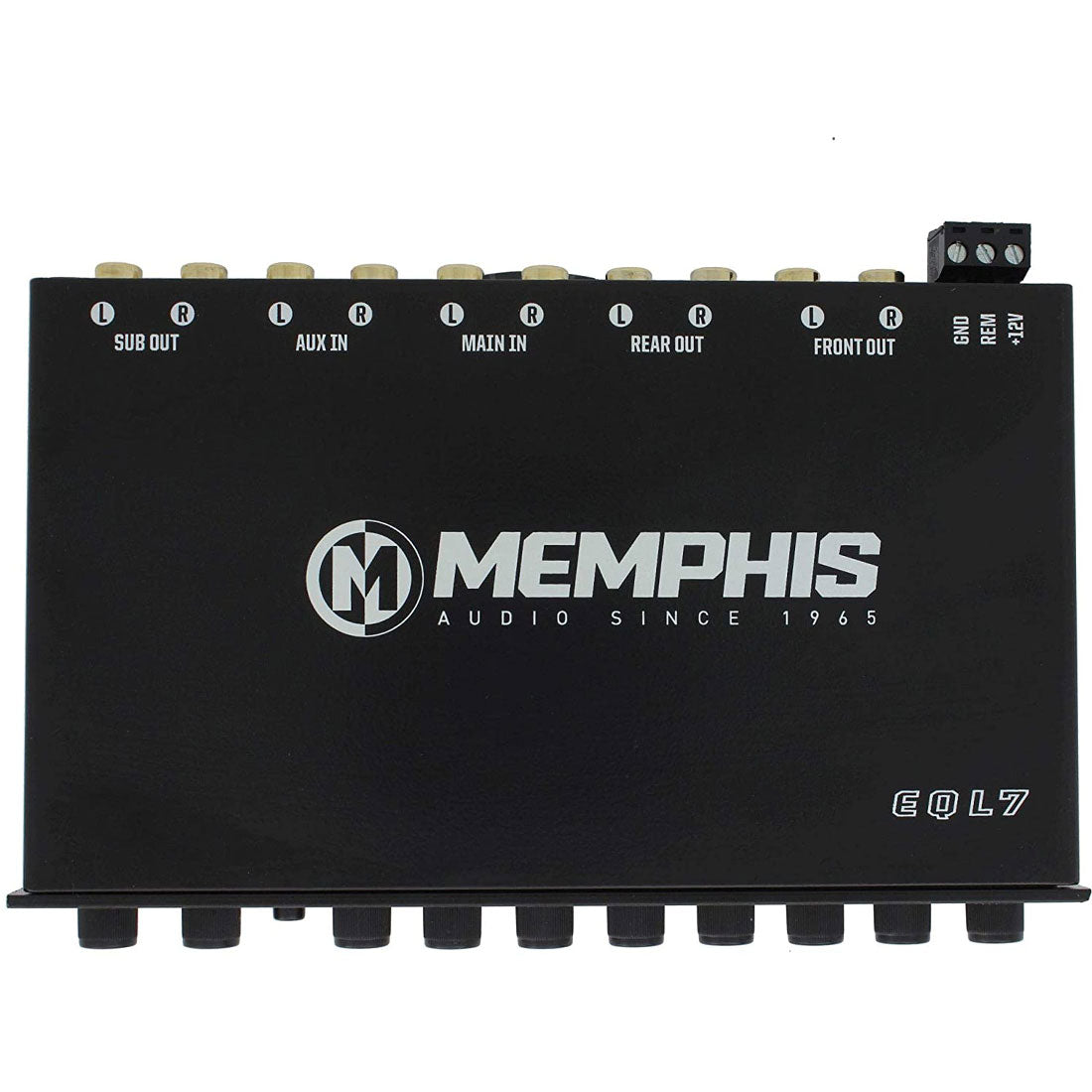 Memphis Audio EQL7 7-Band Equalizer 8 Volt Out Graphic EQ (EQL7)
