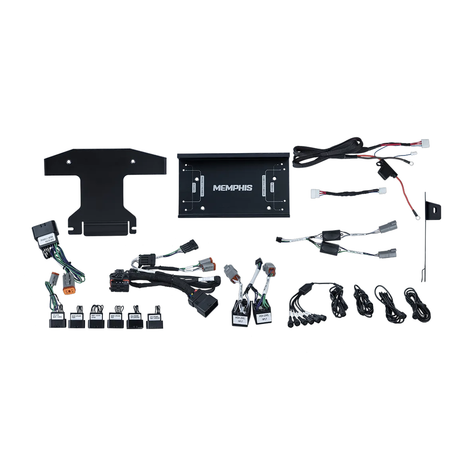 Memphis Audio MXHD14KITV2 Harley Amplifier Bracket And Harness Kit