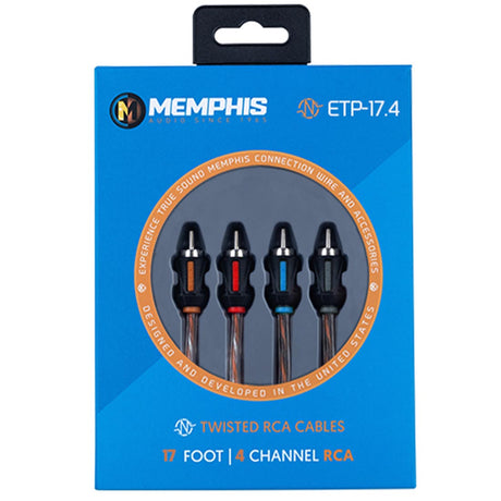 Memphis Audio ETP-17.4 17-Foot 4 -Channel Audio Interconnect Cables (ETP17.4)