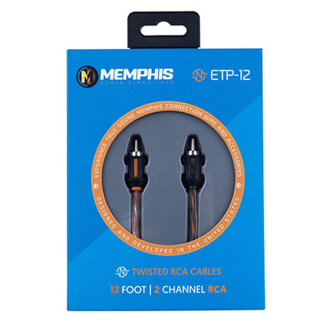 Memphis Audio ETP-12 12-Foot 2 -Channel Audio Interconnect Cables (ETP12)