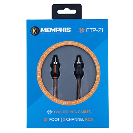 Memphis Audio ETP-21 21-Foot 2-Channel Audio Interconnect Cables (ETP21)