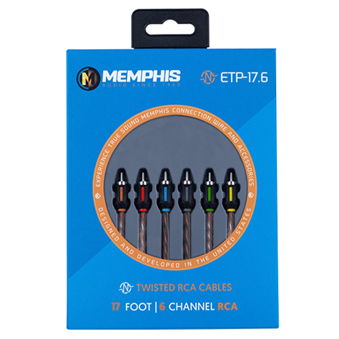 Memphis Audio ETP-17.6 17-Foot 6 -Channel Audio Interconnect Cables (ETP17.6)