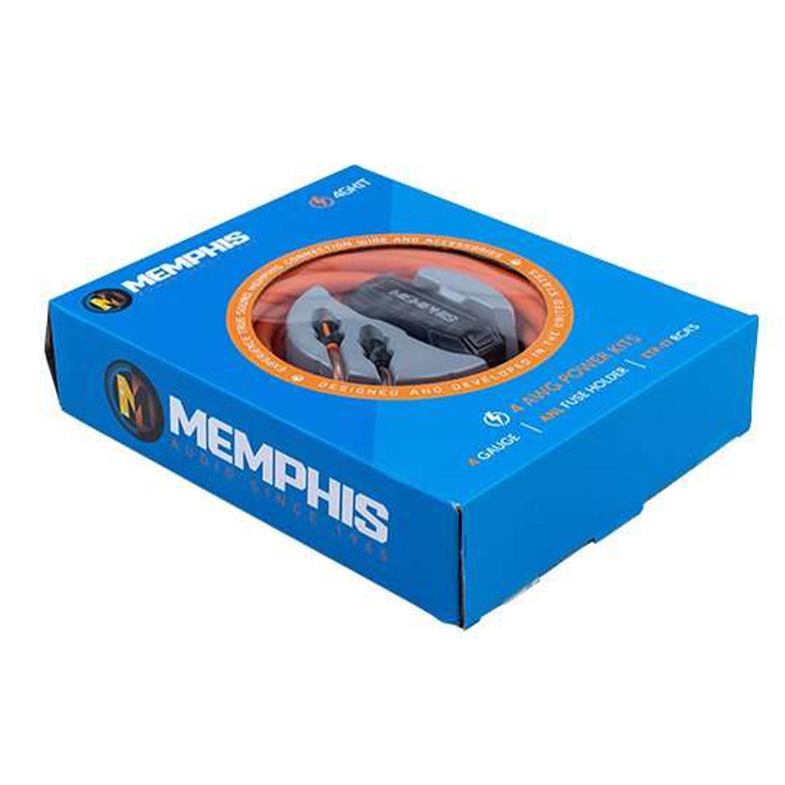 Memphis Audio 4GKIT 4 Gauge Amplifier Kit with RCA Cables