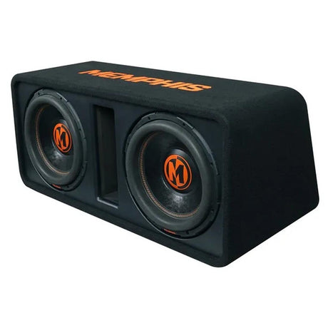 Memphis Audio MJPE12D1 Ported Loaded Dual 12" Subwoofer Enclosure