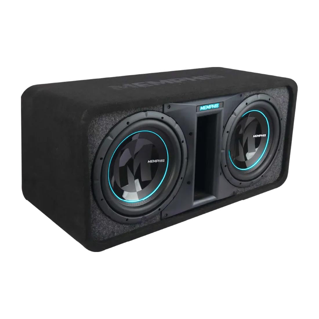 Memphis Audio PRXE12DFT Dual 12" Loaded Enclosure with Selectable Impedance